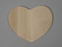 Board in shape of heart
