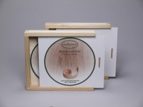 CD-Kisten, mit weißem bedruckbarem Schiebedeckel